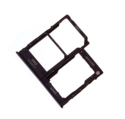 Držák SIM + microSD Samsung A415 Galaxy A41 Black / černý, Originál