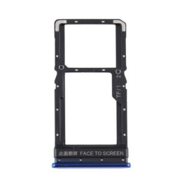 Držák SIM + microSD Xiaomi Poco X3 Blue / modrý, Originál