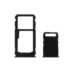 Držák SIM + microSD Nokia 3.1 Plus Black , černý, Originál