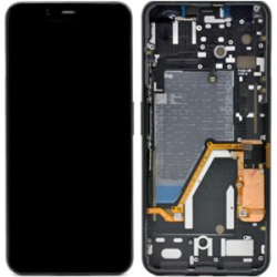 Přední kryt Google Pixel 4 XL Black / černý + LCD + dotyková deska, Originál