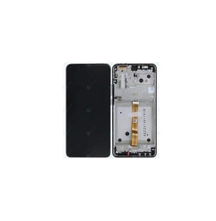 Přední kryt Motorola One Hyper, XT2027 Black / černý + LCD + dotyková deska, Originál