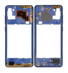 Střední kryt Samsung A217 Galaxy A21s Blue / modrý, Originál