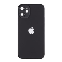 Zadní kryt Apple iPhone 12 mini Black , černý + sklíčko kamery + střed, Originál