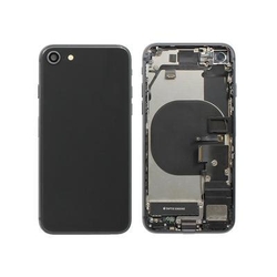 Zadní kryt Apple iPhone SE 2020 Black / černý + sklíčko kamery +