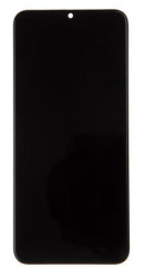 Přední kryt Samsung A025 Galaxy A02s Black / černý + LCD + dotyková deska, Originál