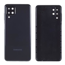 Zadní kryt Samsung A125, A127 Galaxy A12 Black / černý + sklíčko