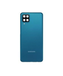 Zadní kryt Samsung A125 Galaxy A12 Black / černý + sklíčko kamery, Originál
