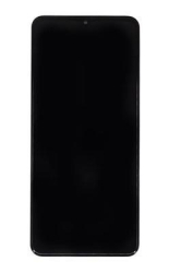Přední kryt Samsung M127 Galaxy M12 Black / černý + LCD + dotyková deska, Originál
