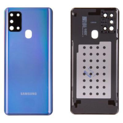 Zadní kryt Samsung A217 Galaxy A21s Blue , modrý + sklíčko kamery, Originál
