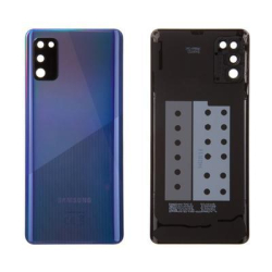 Krytka kamery Samsung A415 Galaxy A41 Blue , modrá + sklíčko, Originál