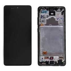 Přední kryt Samsung A725 Galaxy A72 Black / černý + LCD + dotyko
