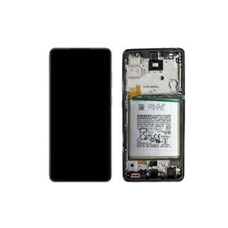 Přední kryt Samsung A725 Galaxy A72 White / bílý + LCD + dotyková deska, Originál
