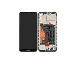 Přední kryt Huawei Y6s 2020 Black / černý + LCD + dotyková deska, Originál