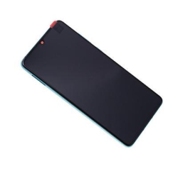 Přední kryt Huawei P30 New version Aurora Blue / modrý + LCD + dotyková deska, Originál