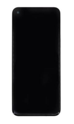 Přední kryt Realme 8 5G Black / černý + LCD + dotyková deska, Originál