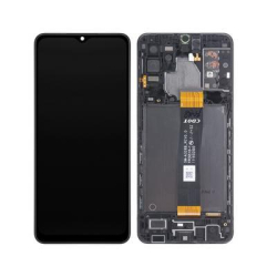 Přední kryt Samsung A326 Galaxy A32 5G Black / černý + LCD + dotyková deska, Originál