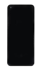 Přední kryt Realme 8 Black / černý + LCD + dotyková deska, Originál