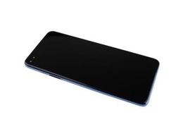 Přední kryt Motorola G100 Magic Blue / modrý + LCD + dotyková deska, Originál