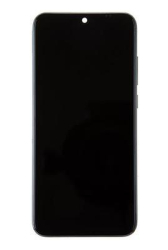 Přední kryt Xiaomi Redmi Note 8T Black / černý + LCD + dotyková deska, Originál