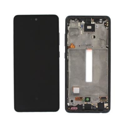 Přední kryt Samsung A525, A526 Galaxy A52 5G Black / černý + LCD