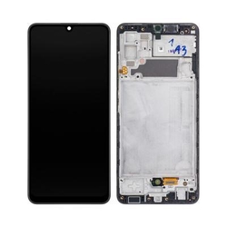 Přední kryt Samsung A325 Galaxy A32 4G Black / černý + LCD + dot