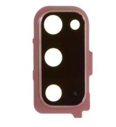 Krytka kamery Samsung G980 Galaxy S20 Pink / růžová + sklíčko, Originál