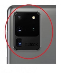Krytka kamery Samsung G988 Galaxy S20 Ultra 5G Grey / šedá + skl