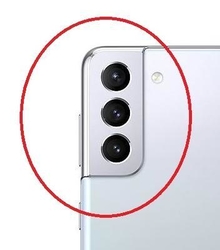 Krytka kamery Samsung G996 Galaxy S21+ Silver / stříbrná + sklíč