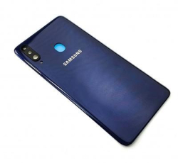 Zadní kryt Samsung A207 Galaxy A20s Blue / modrý + sklíčko kamery, Originál