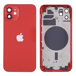 Zadní kryt Apple iPhone 12 Red / červený + sklíčko kamery + stře