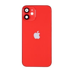 Zadní kryt Apple iPhone 12 mini Red / červený + sklíčko kamery + střed