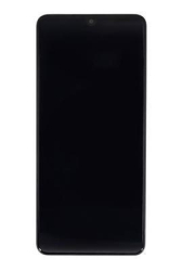 Přední kryt Samsung M225 Galaxy M22 Black / černý + LCD + dotyková deska, Originál