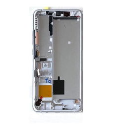 Přední kryt Xiaomi Redmi Note 10 White / bílý + LCD + dotyková deska, Originál