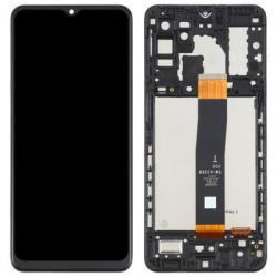 Přední kryt Samsung A326 Galaxy A32 5G Black / černý + LCD + dotyková deska, Originál