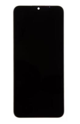 Přední kryt Realme C11 2021 Black / černý + LCD + dotyková deska, Originál
