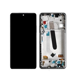 Přední kryt Xiaomi Poco F3 White / bílý + LCD + dotyková deska, Originál
