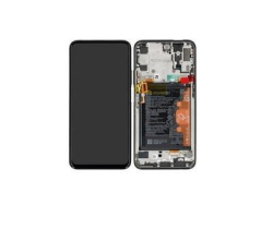Přední kryt Huawei P Smart Pro Black / černý + LCD + dotyková deska, Originál - REPAS