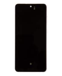 Přední kryt Samsung G991 Galaxy S21 FE White / bílý + LCD + dotyková deska, Originál