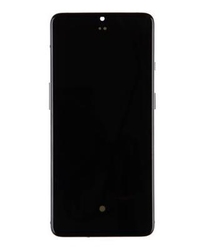 Přední kryt OnePlus 7T Frosted Silver / stříbrný + LCD + dotyková deska, Originál
