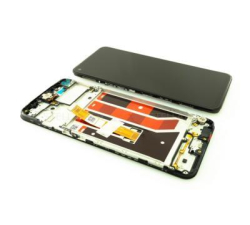 Přední kryt Oppo A32, A33 2020, A53, A53s Black / černý + LCD + dotyková deska, Originál
