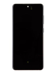 Přední kryt Samsung G991 Galaxy S21 FE Grey / šedý + LCD + dotyková deska, Originál