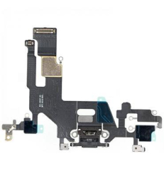 Flex kabel Apple iPhone X + Lightning konektor Black / černý, Originál - SWAP