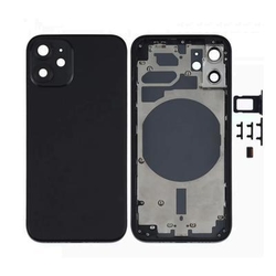 Zadní kryt Apple iPhone 12 Black / černý + sklíčko kamery + stře