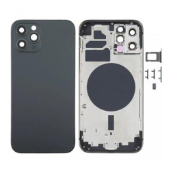 Zadní kryt Apple iPhone 12 Pro Graphite / grafitový + sklíčko kamery + střed