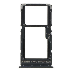 Držák SIM + microSD Xiaomi Redmi Note 10 5G Black / černý, Originál