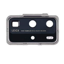 Krytka kamery Huawei P40 Pro Silver / stříbrná + sklíčko