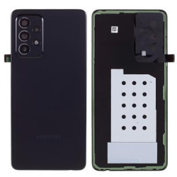 Zadní kryt Samsung A525 Galaxy A52 4G, A526 Galaxy A52 5G Black + sklíčko kamery, Originál