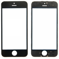 Sklíčko LCD Apple iPhone 5S, iPhone SE Black / černé + OCA lepidlo