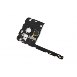 Střední kryt LG Nexus 5X, H791 Black / černý + čtečka otisku prtsů, Originál - SWAP