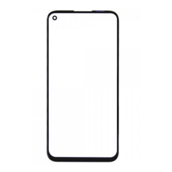 Sklíčko LCD Huawei P40 Lite Black / černé + OCA lepidlo, Originál